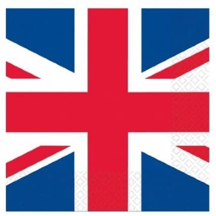 Union Jack 2Ply Napkins 20 Pack