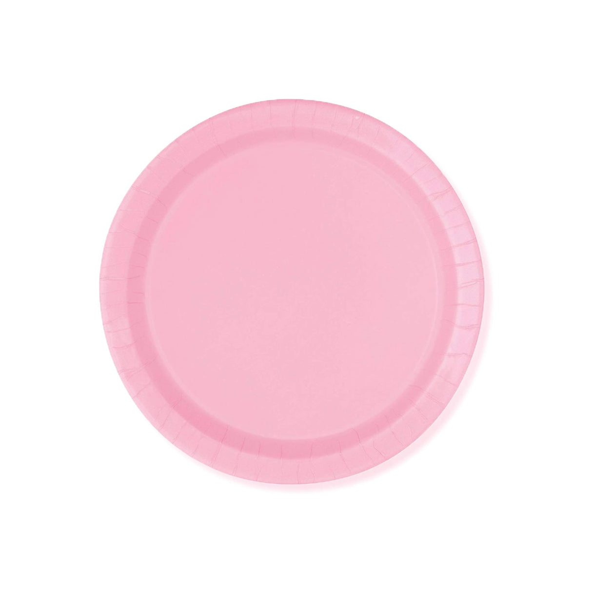 New Pink Round Paper Plates 8 Pack