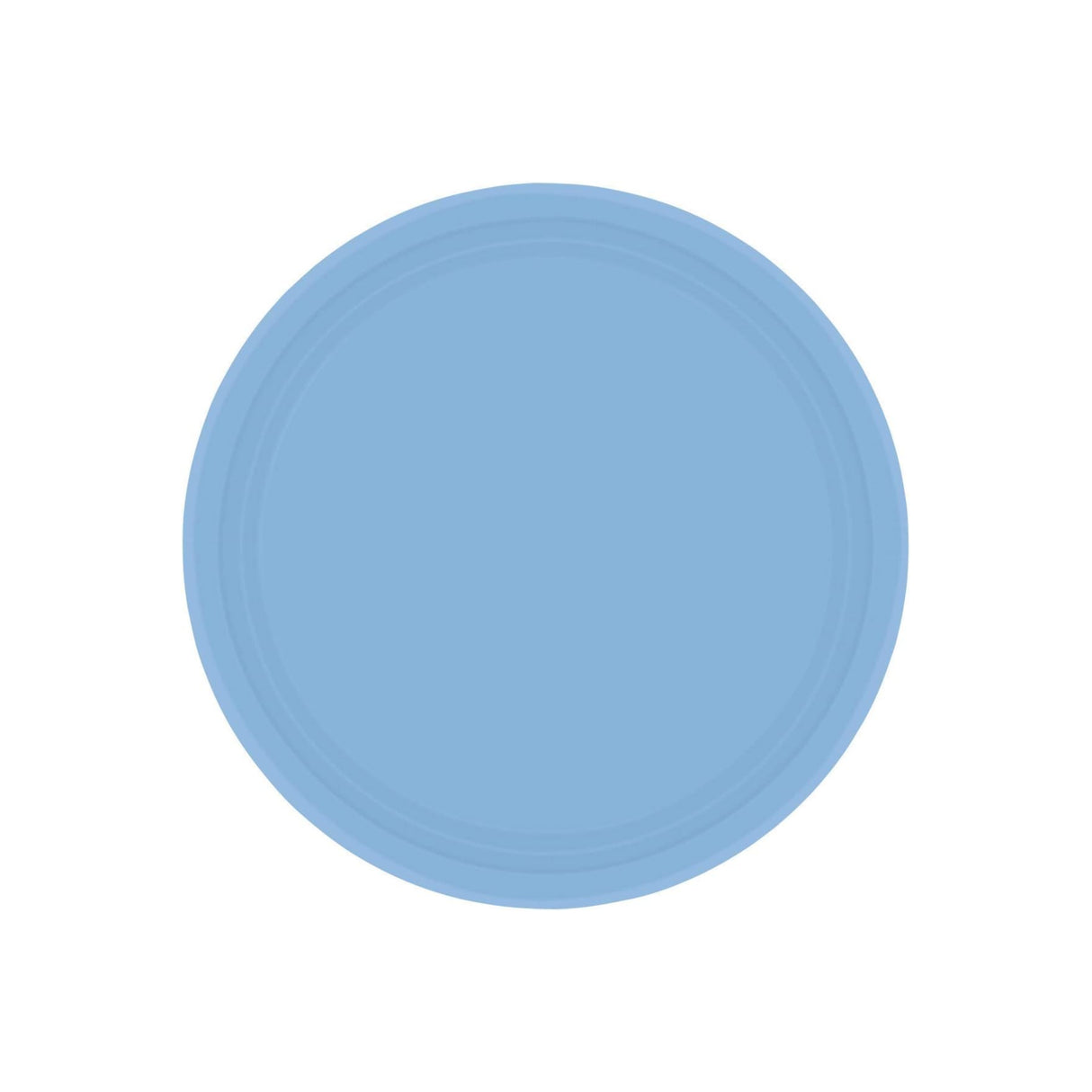 Pastel Blue Round Paper Plates 8 Pack