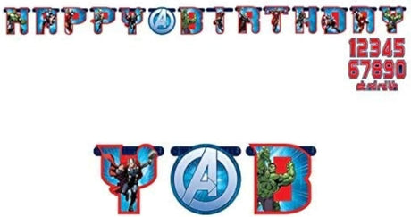 Avengers Assemble Happy Birthday Letter Banner