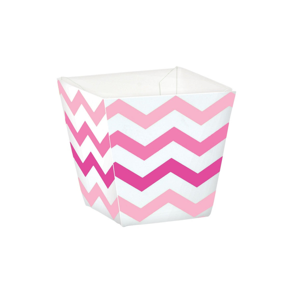 PINK CHEVRON MINI SNACK CUPS 36 Pack