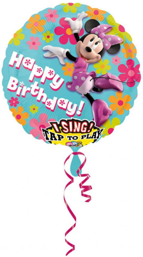 Disney Minnie Mouse Happy Birthday Singing Balloon 28"