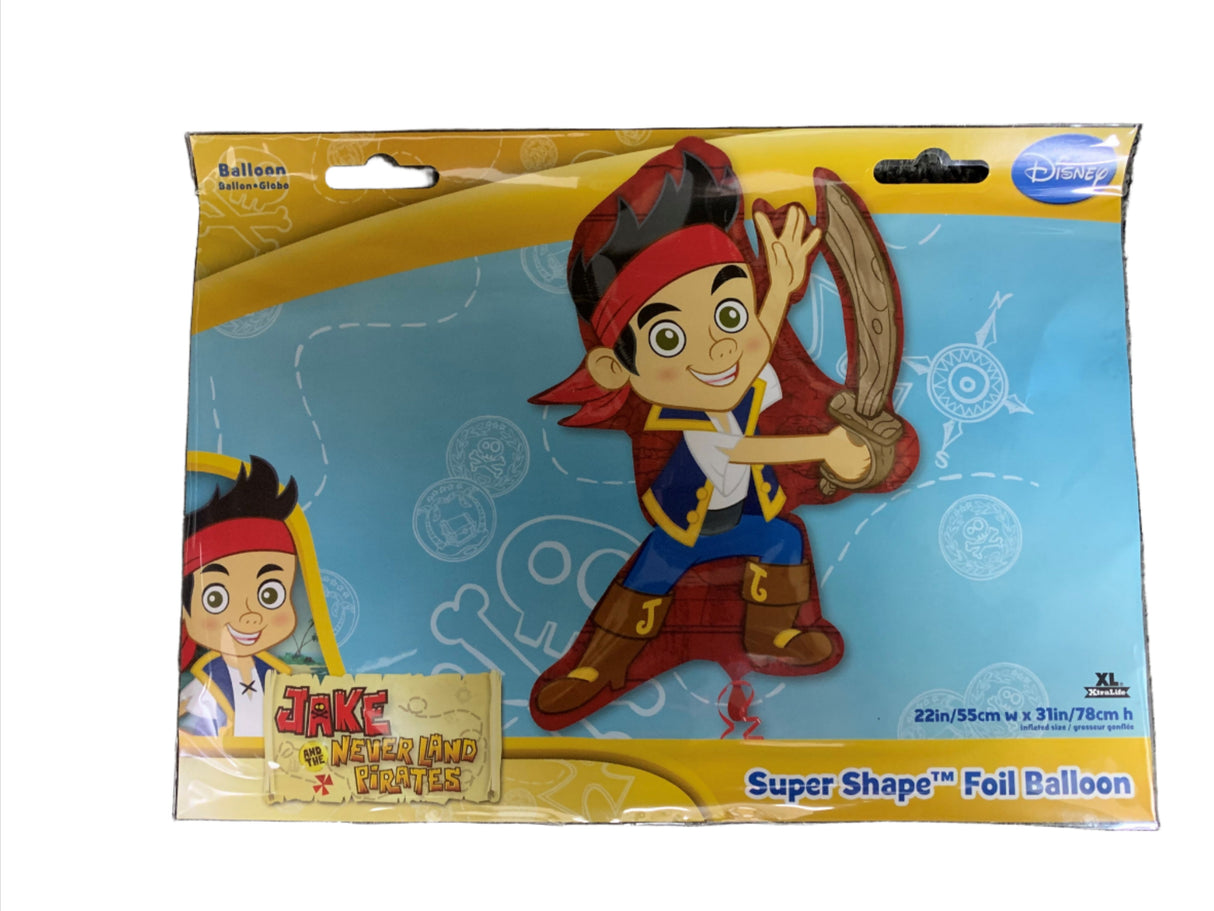 Disney Jake & The Never land Pirates 31" Foil Balloon Super Shape