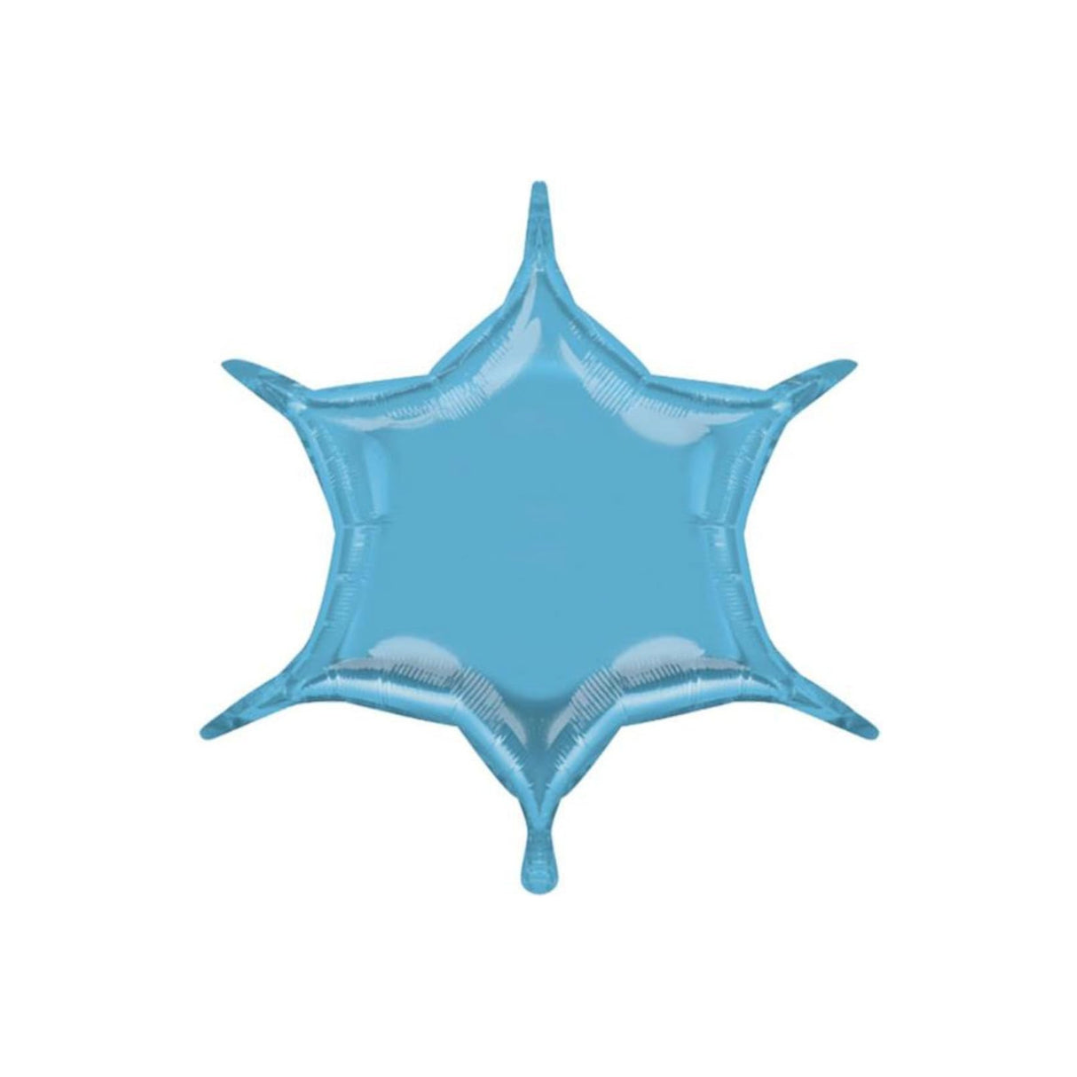 6 Point Star Balloon Pastel Blue