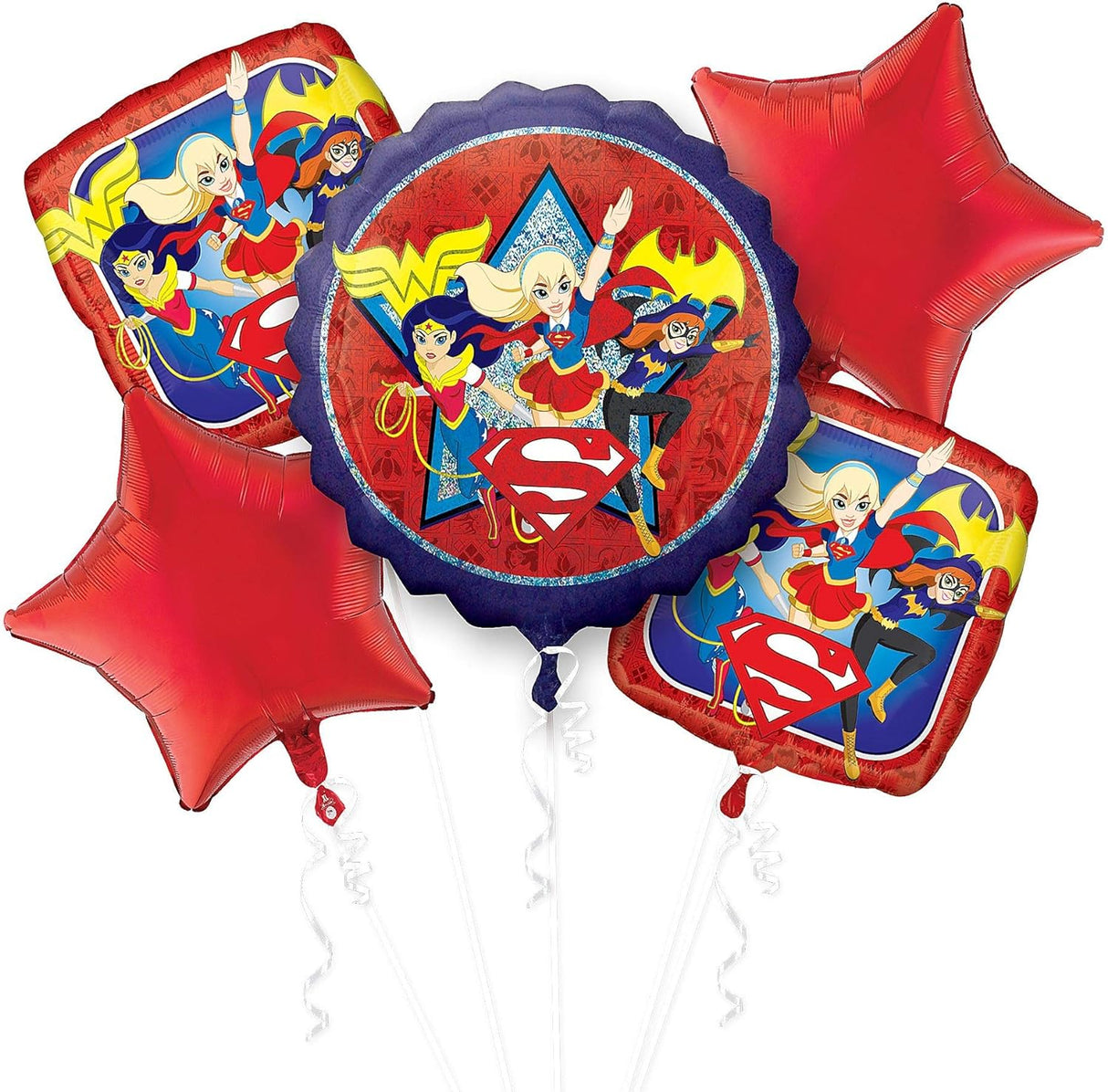 DC Super Hero Girls Balloon Bouquet 5pcs