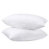 Stripe Hotel Pillow Twin Pack - Premium Comfort & Softness for a Luxurious Sleep Experience