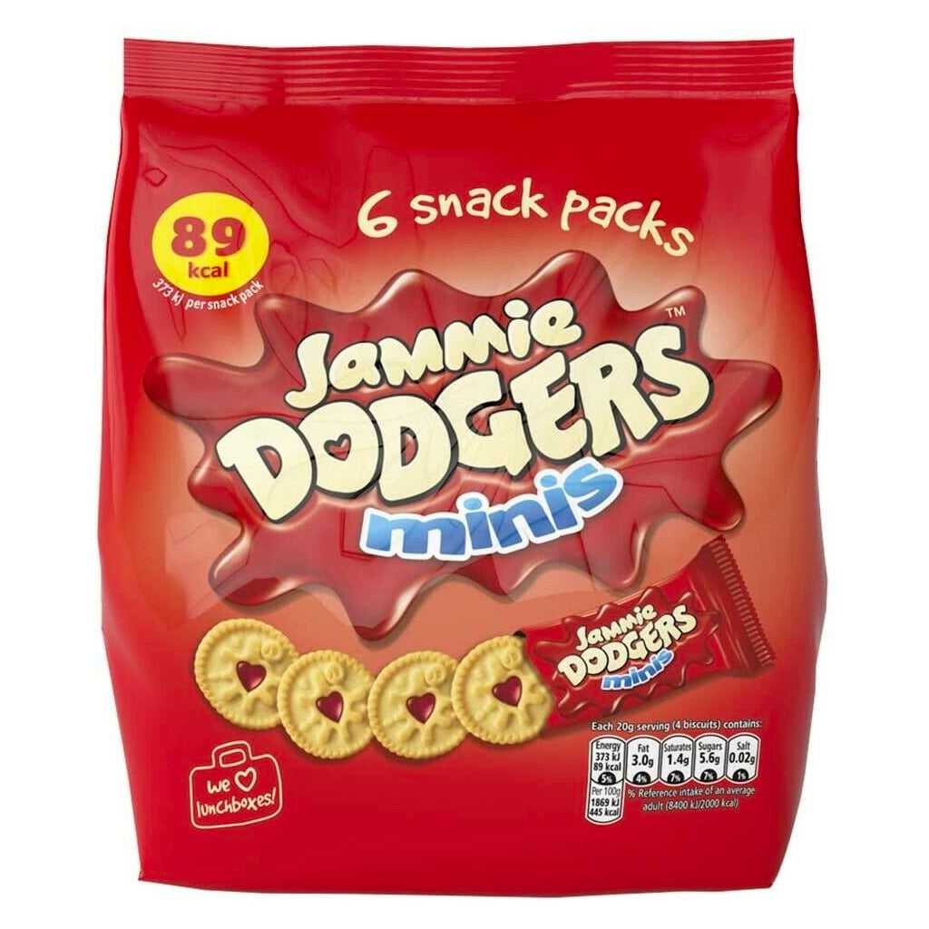 Burtons Jammie Mini Dodger Multi Pack 6x20g