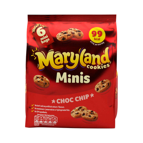 Maryland Mini Cookies Choc Chip 6 x 19.8g