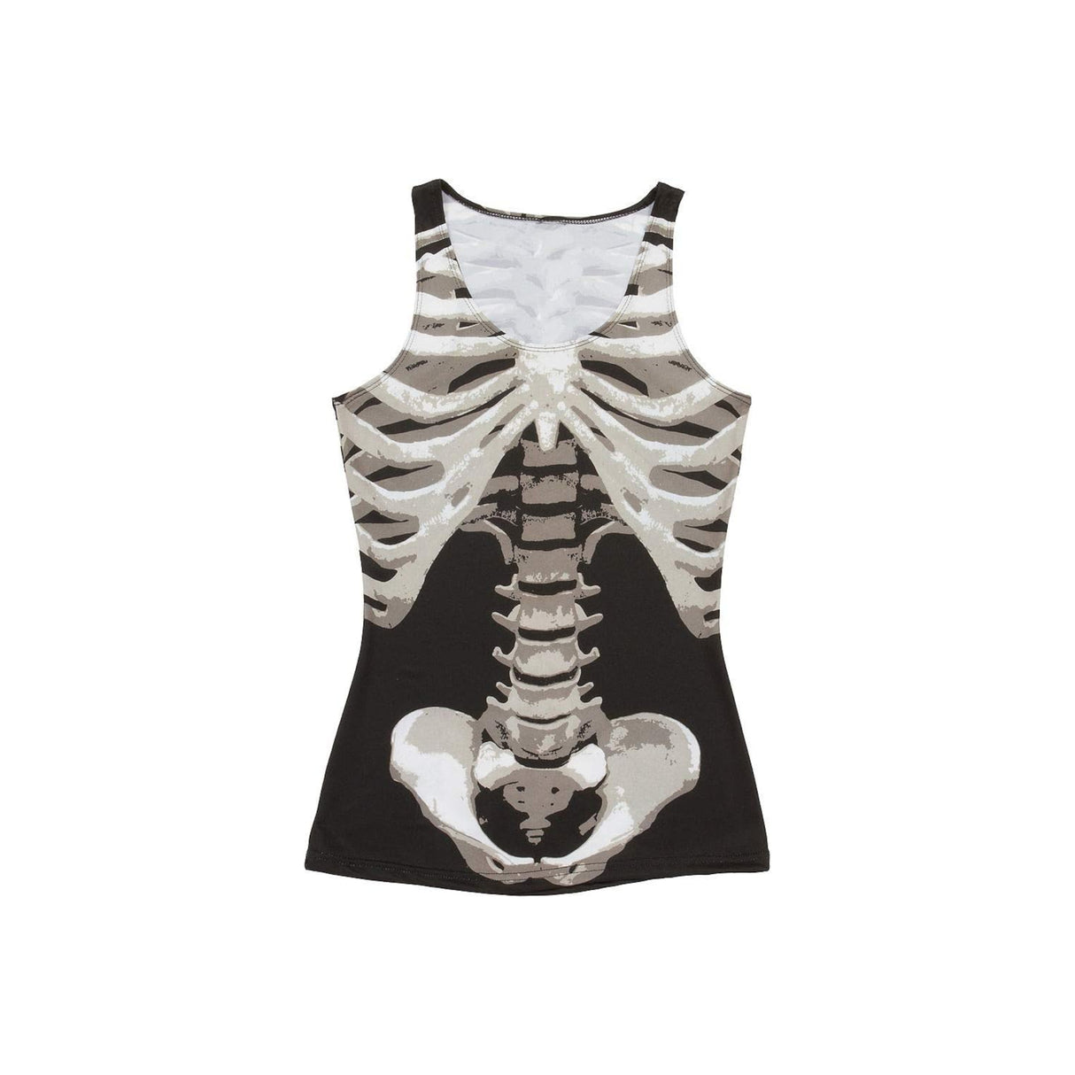 Adult Ladies Skeleton Vest Top UK Standard Size 10-12