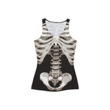 Adult Ladies Skeleton Vest Top UK Standard Size 10-12