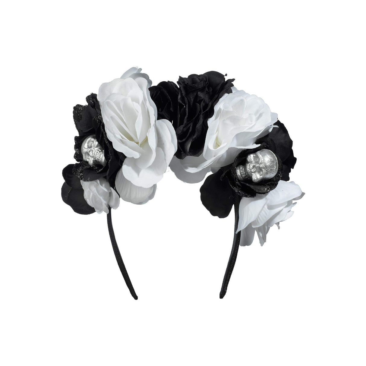 Bone Floral and Skull Fashion Headband