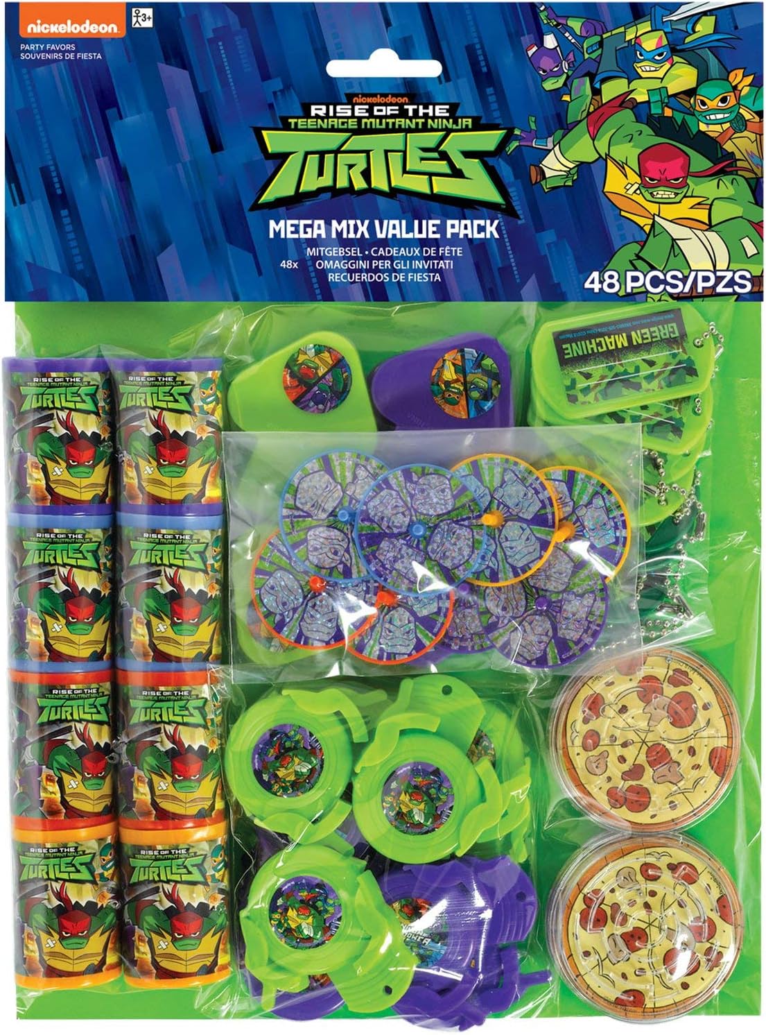 Teenage Mutant Ninja Turtles Party Bag Toy Favours - 48 Pack