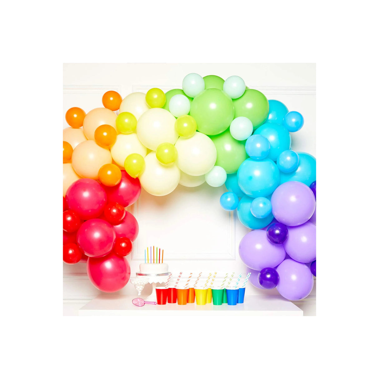 Rainbow Balloon Garland