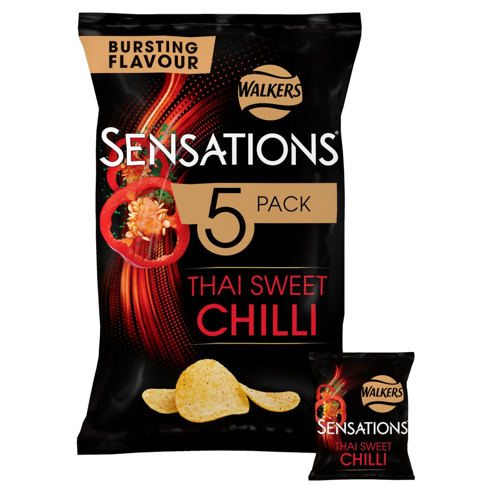 Walkers Sensation Thai Sweet Chilli 5 Pack