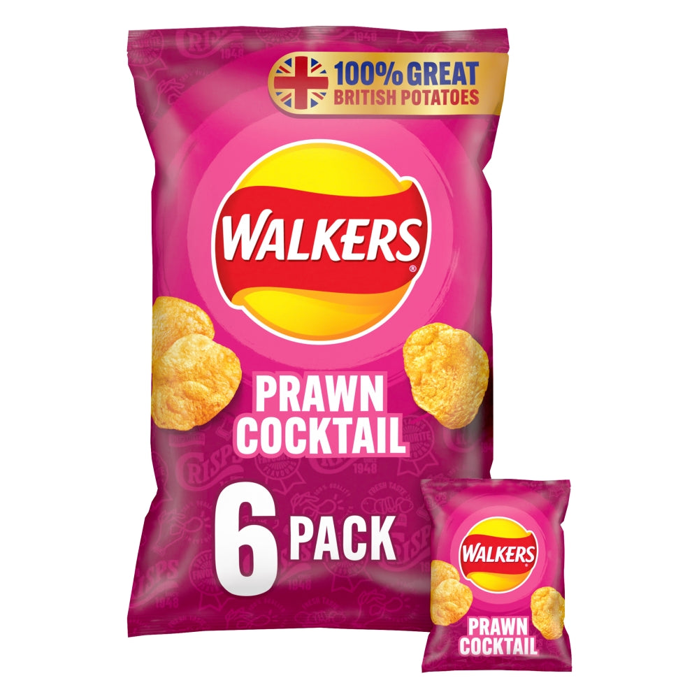 Walkers Prawn Cocktail 6 Pack