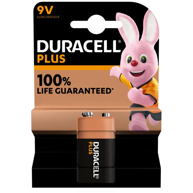 Duracell Plus 9V Alkaline Battery