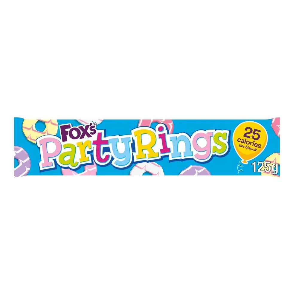 FOX'S PARTY RINGS 125G