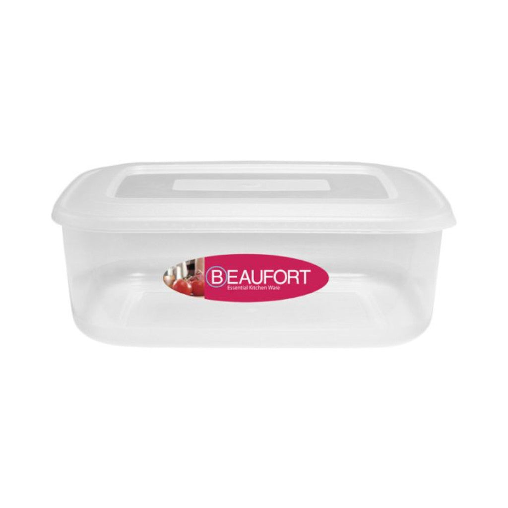 Rectangular Food Container with Lid Clear