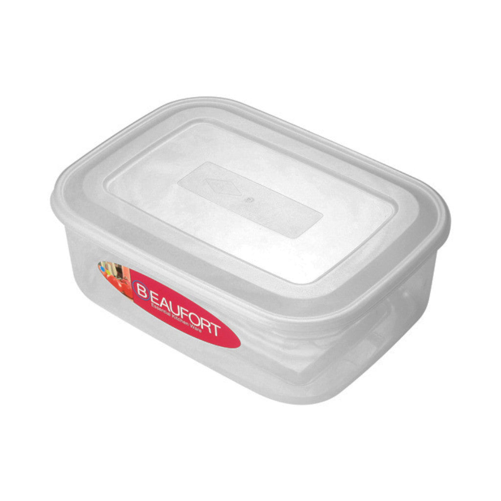 Rectangular Food Container with Lid Clear