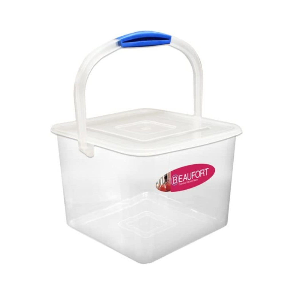 Storage Box with Handle Clear