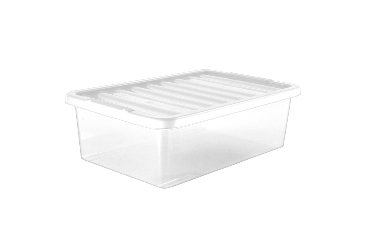 Storage Box with Lid Clear 32 Litre