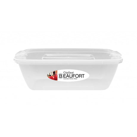 Rectangular Food Storage Container with Clipped Lid