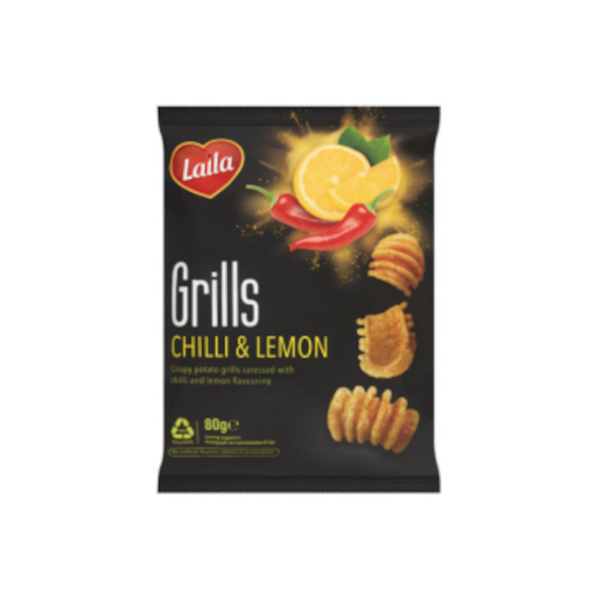 Laila Chilli And Lemon Grills 80g