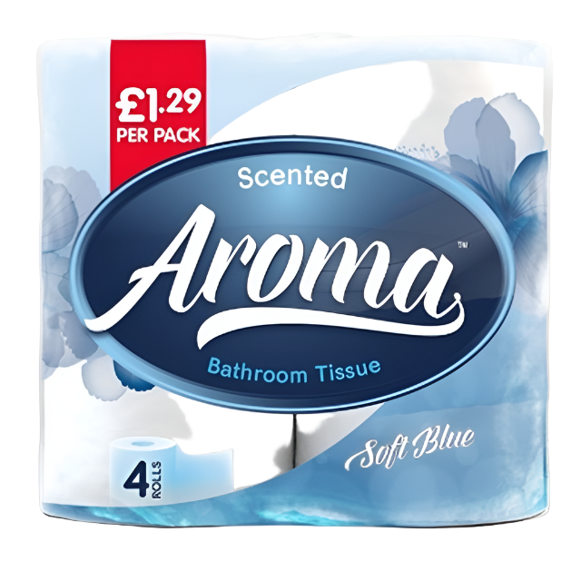 Aroma Scented 4 Toilet Tissue Roll Soft Blue