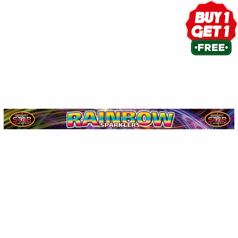 Rainbow Sparklers | 18 inch | 4 Piece