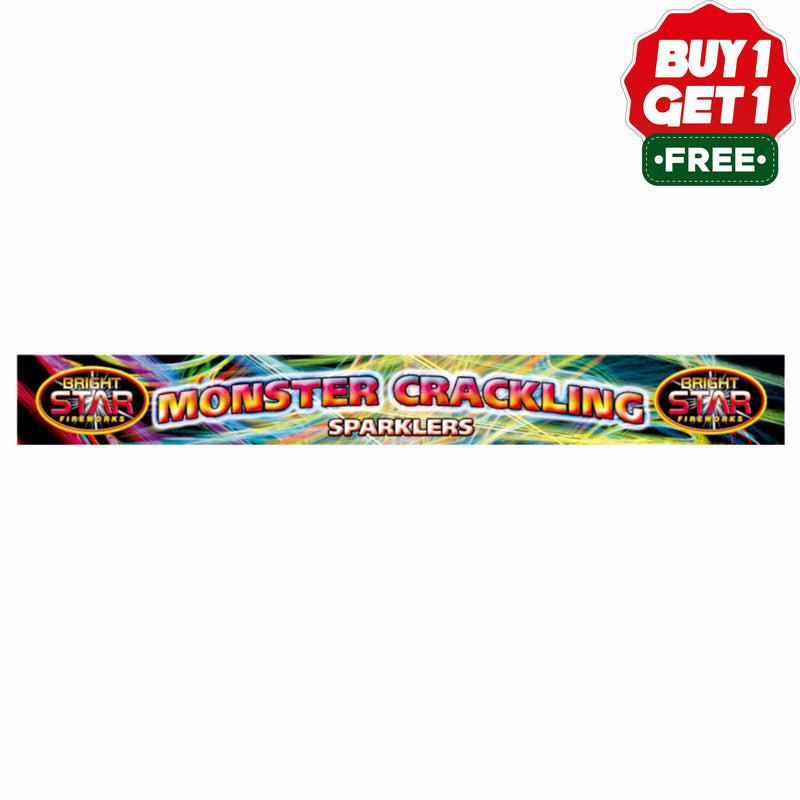 Monster Crackling Sparklers | 14 inch | 4 Piece