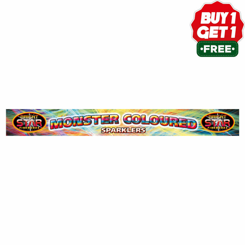 Monster Coloured Sparklers | 14 inch | 4 Piece