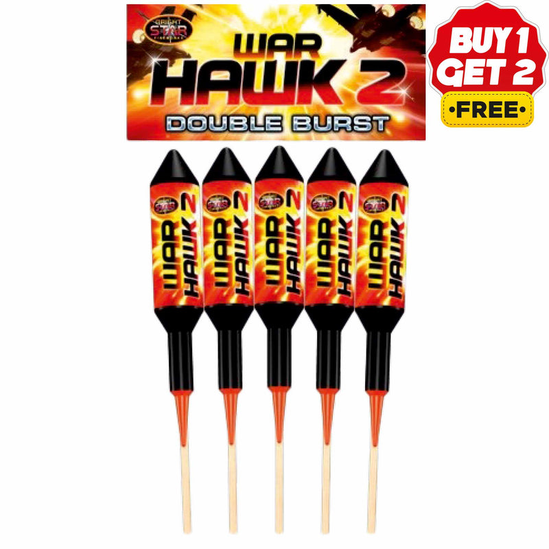 War Hawk 2 Double Burst Rockets | 5 Piece