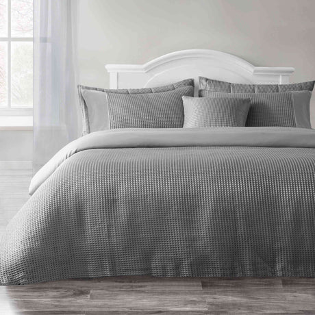 Waffle Weave Duvet Set