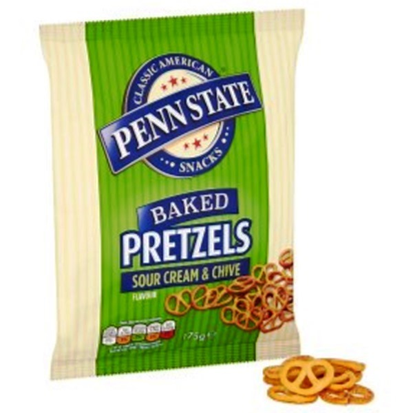 Penn State Sour Cream & Chive Flavour Wheat & Potato Pretzels Knots 175g