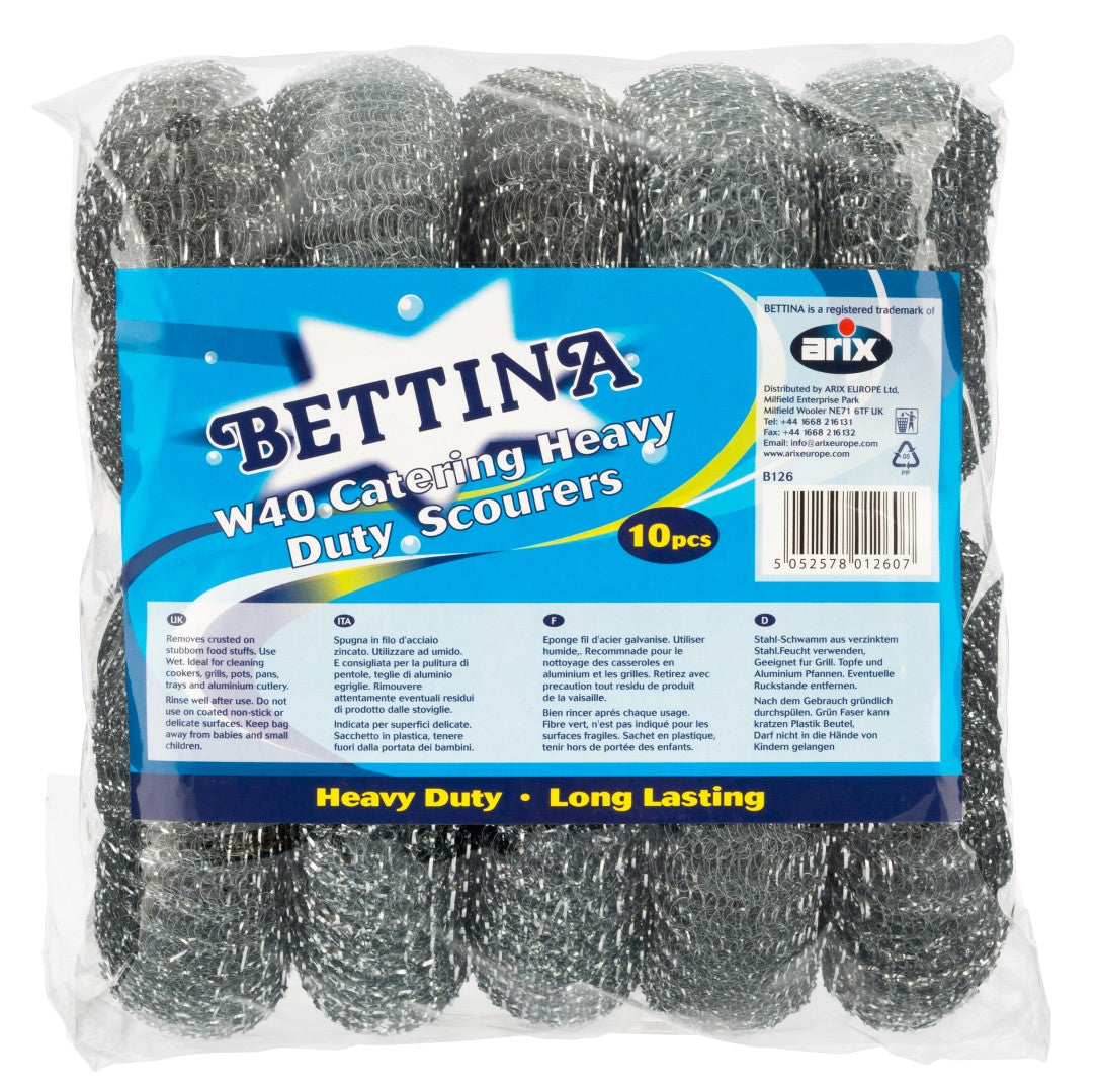 Bettina 10pc X W40 Heavy Duty Scourers