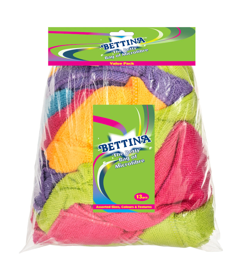 Bettina  'The Betty' Bag of Microfibre 13pcs