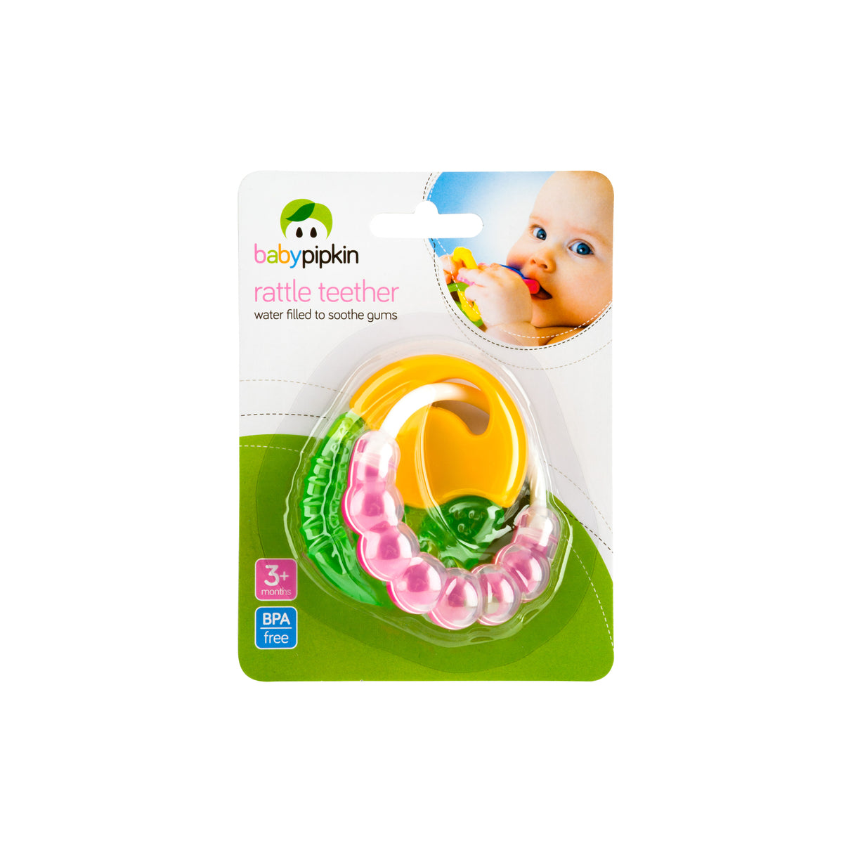 Rattle Teether - Water Filled Gum Soother