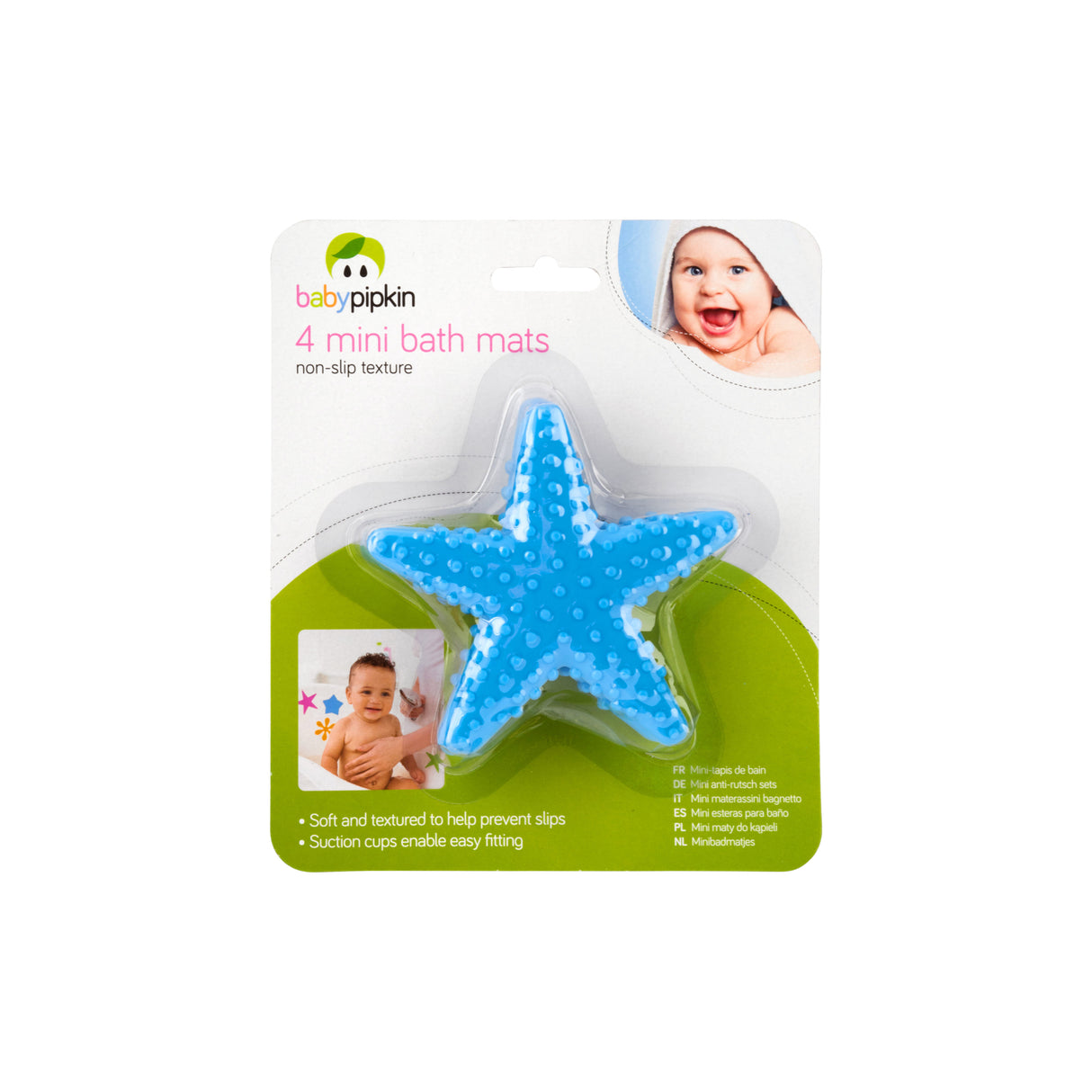 4 Mini Bath Mats (Starfish)