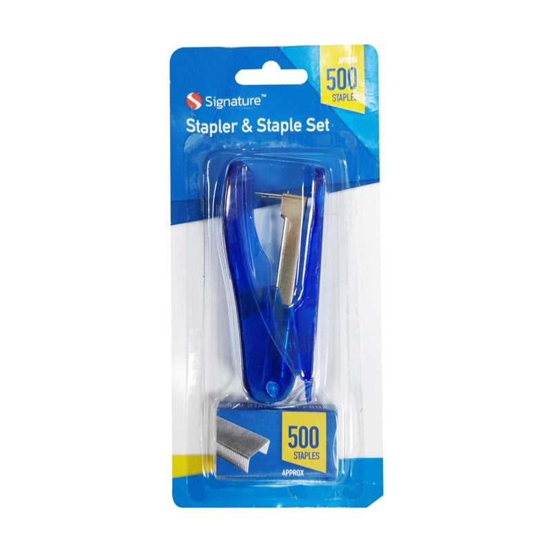 Stapler and Staples 500 Pack