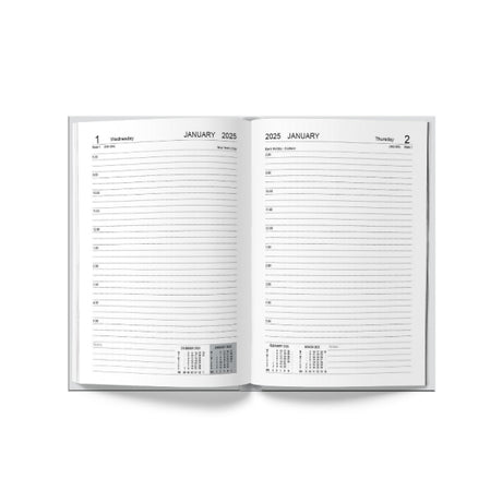 A5 Page a Day Classic Diary Half Page Weekends