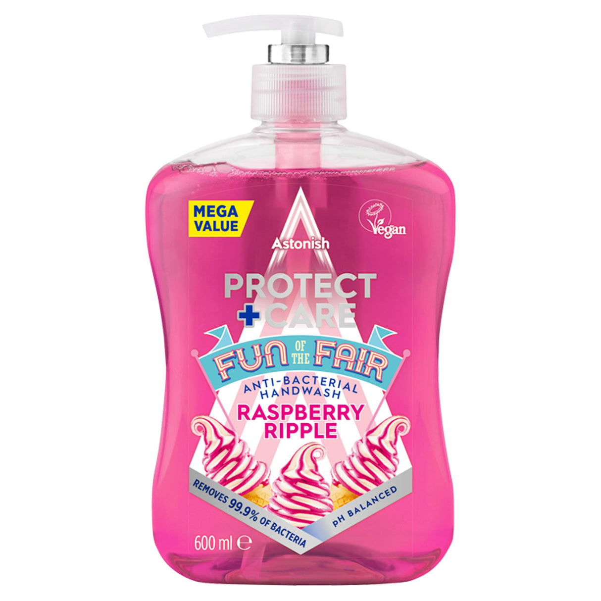 Astonish Anti Bacterial Hand Wash Raspberry 600ml