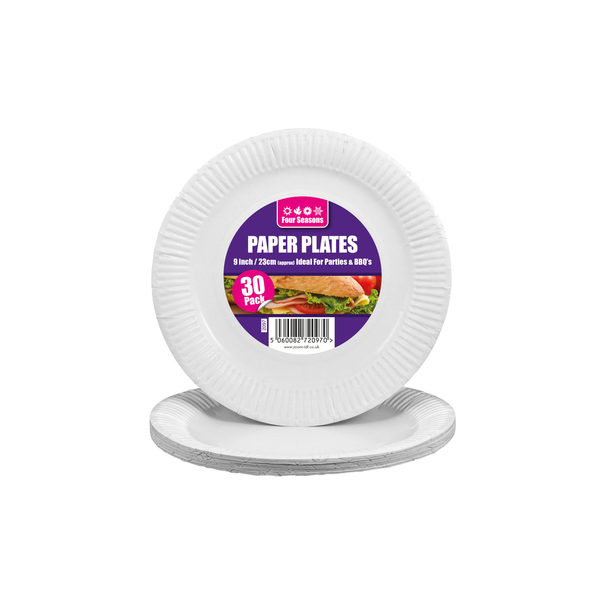 9" Paper Plate 30 Pack