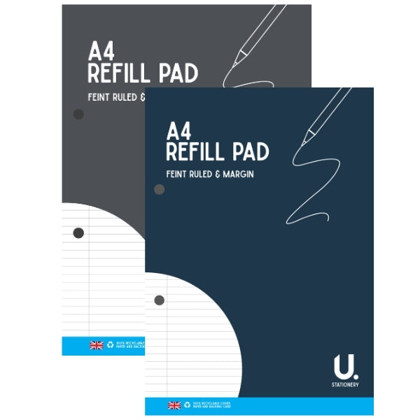 A4 Lined Refill Pad Asst 1