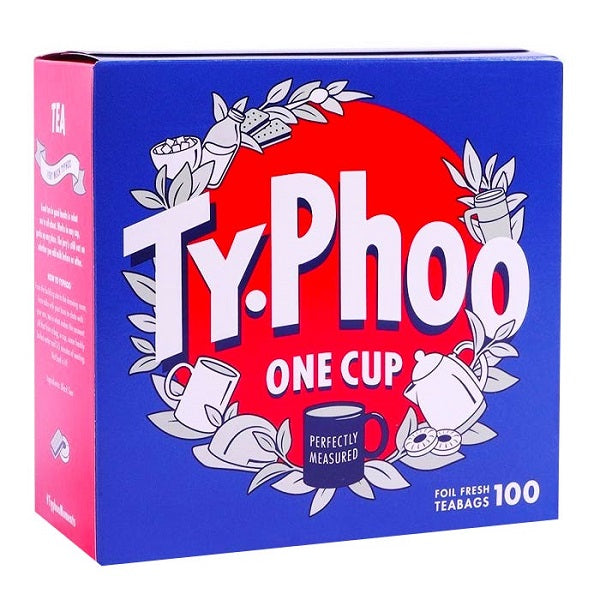 Typhoo One Cup Foil Fresh Tea Bags 100 Pack