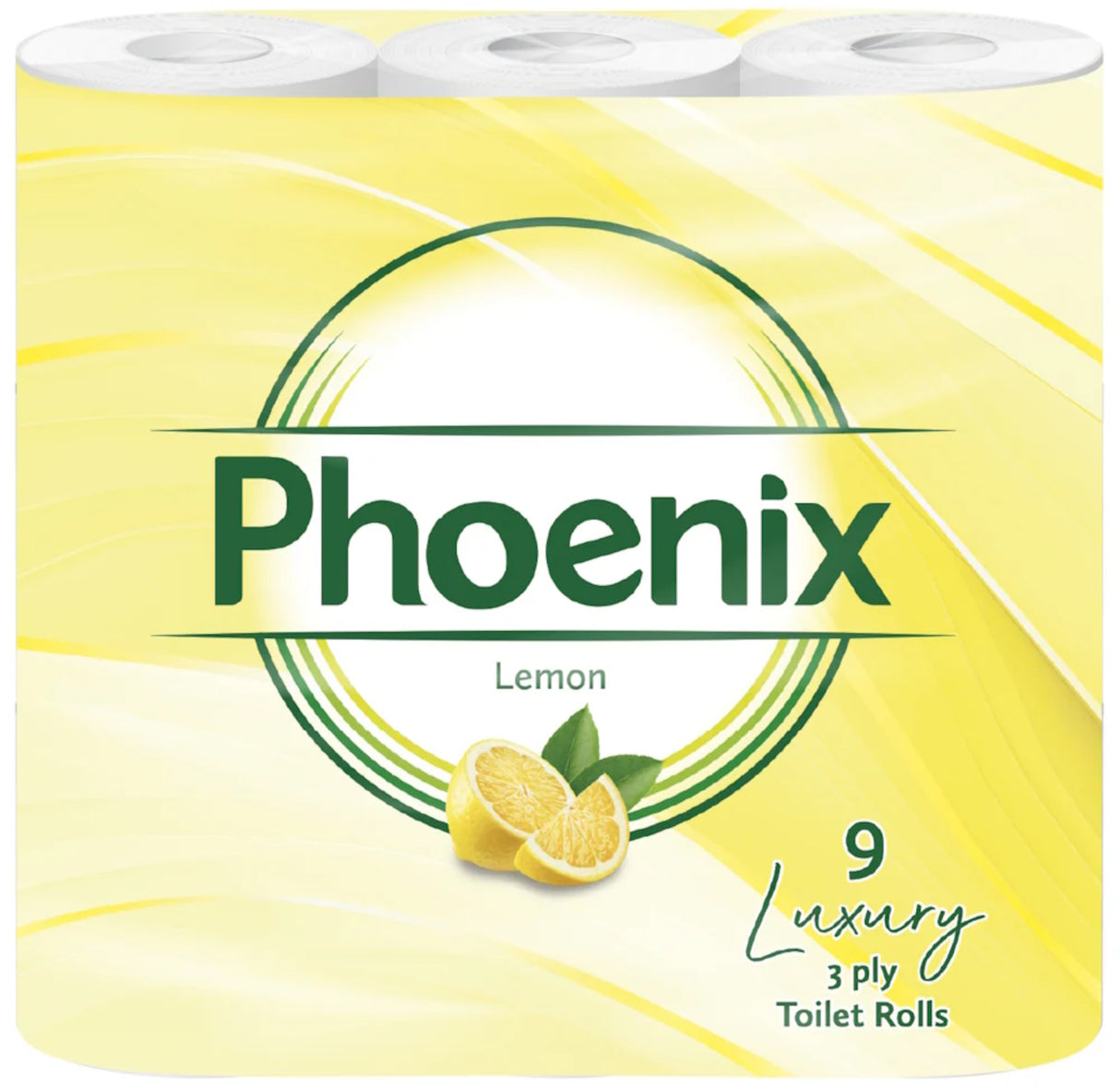 Phoenix 3 ply Toilet Tissue Lemon Fragrance 9 Pack