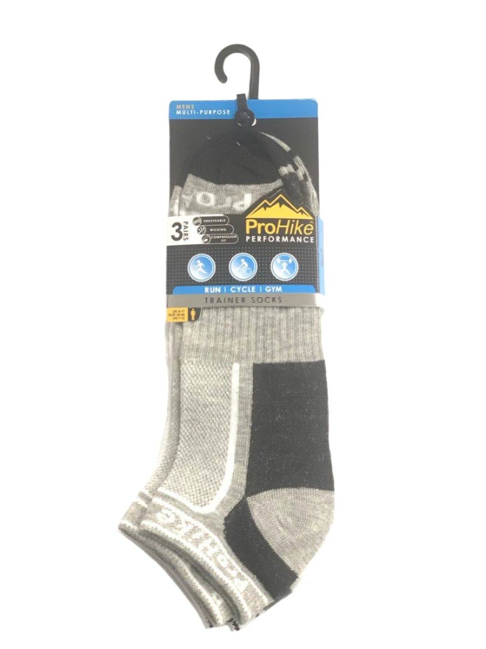 Men's Trainer Socks Assorted 3 Pairs