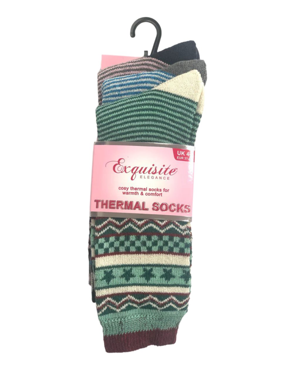 Ladies Thermal Nordic Star Socks 3 Pack