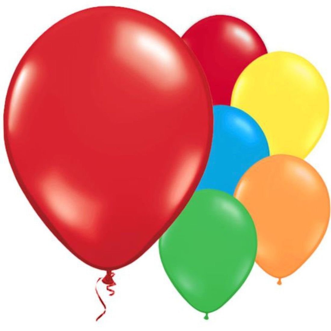 10 Assorted Metallic Latex Balloons Helium Quality