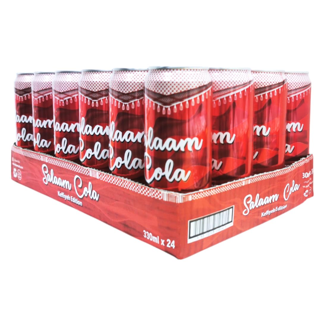 Salaam Cola Keffiyeh Edition – 330ml x 24 Cans