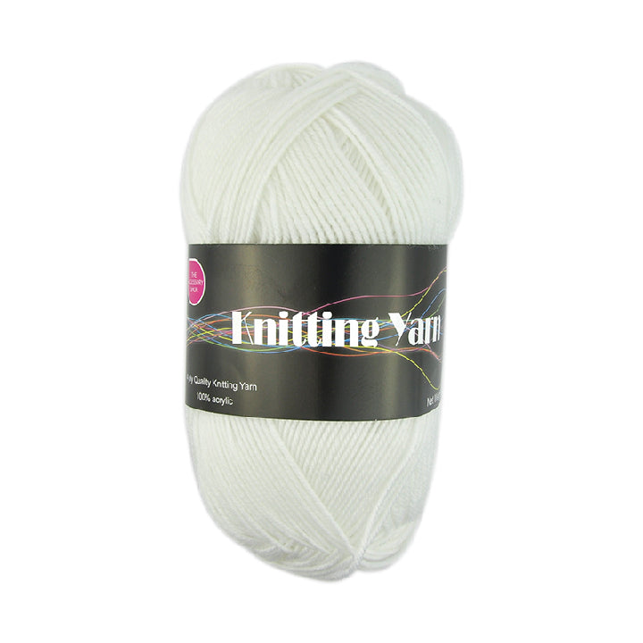 Knitting Wools White 80G